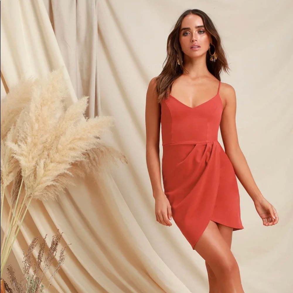 Lulus M Red Body Con Dress - Picture 1 of 3